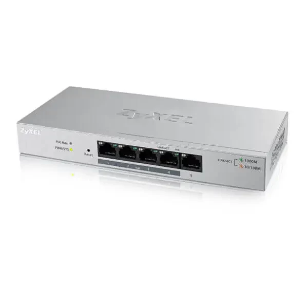 Zyxel 5-Port GbE Web Managed PoE Switch