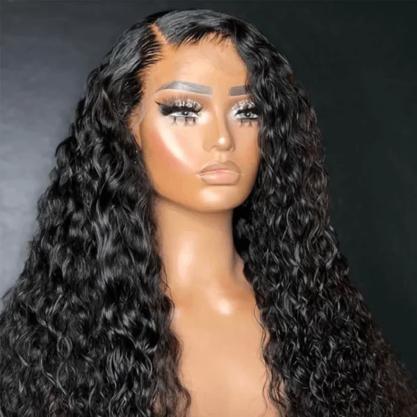 Brazilian Water Wave Wig with 13 x 4 Closure
